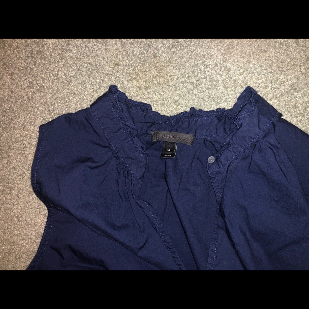J crew Ruffle Tank - Picture 3 of 3